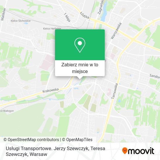 Mapa Usługi Transportowe. Jerzy Szewczyk, Teresa Szewczyk