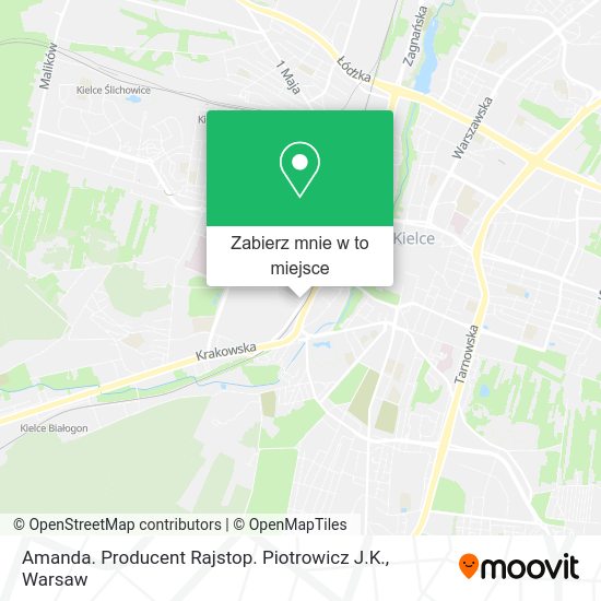 Mapa Amanda. Producent Rajstop. Piotrowicz J.K.