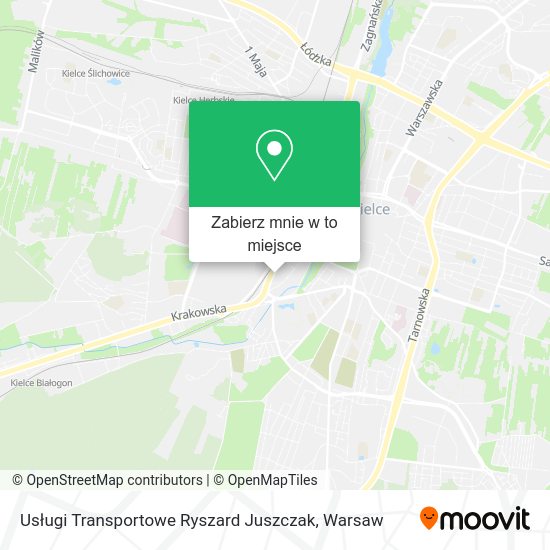 Mapa Usługi Transportowe Ryszard Juszczak