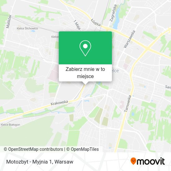 Mapa Motozbyt - Myjnia 1