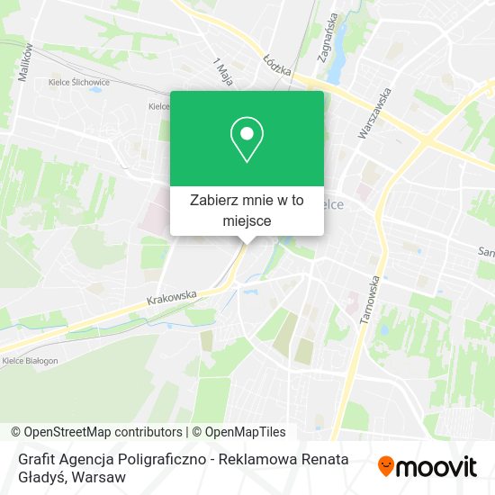 Mapa Grafit Agencja Poligraficzno - Reklamowa Renata Gładyś