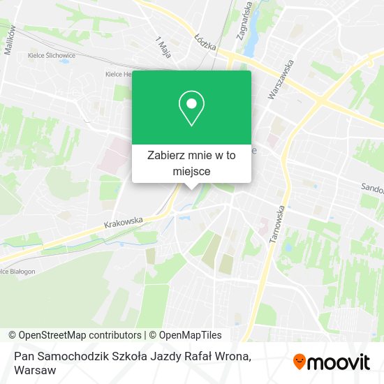 Mapa Pan Samochodzik Szkoła Jazdy Rafał Wrona