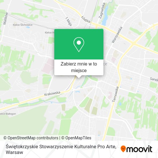 Mapa Świętokrzyskie Stowarzyszenie Kulturalne Pro Arte