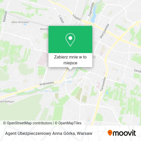 Mapa Agent Ubezpieczeniowy Anna Górka