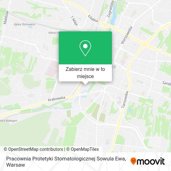 Mapa Pracownia Protetyki Stomatologicznej Sowula Ewa