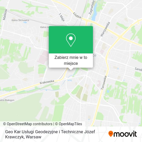 Mapa Geo Kar Usługi Geodezyjne i Techniczne Józef Krawczyk