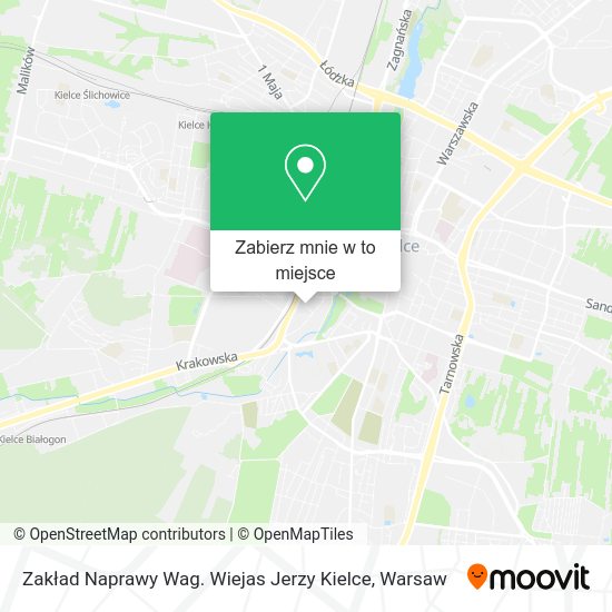 Mapa Zakład Naprawy Wag. Wiejas Jerzy Kielce