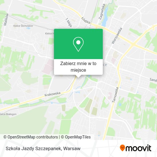 Mapa Szkoła Jazdy Szczepanek