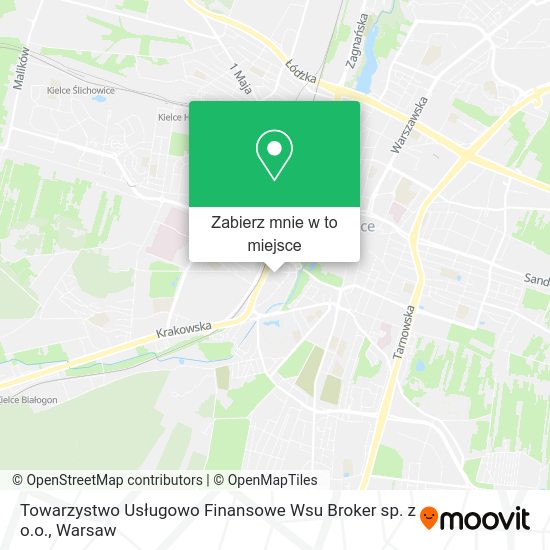 Mapa Towarzystwo Usługowo Finansowe Wsu Broker sp. z o.o.