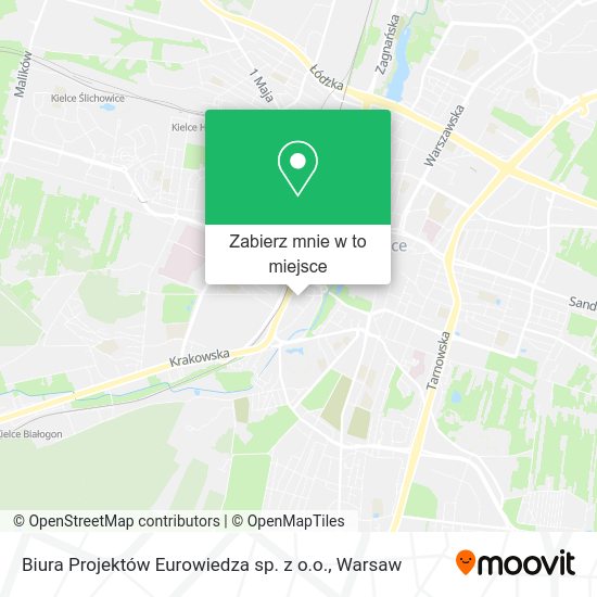 Mapa Biura Projektów Eurowiedza sp. z o.o.