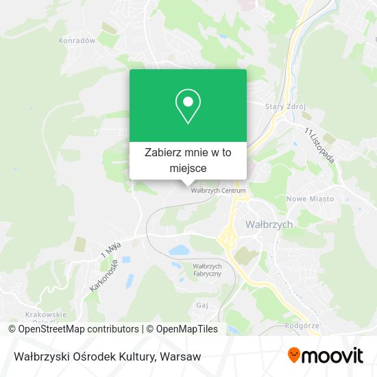 Mapa Wałbrzyski Ośrodek Kultury