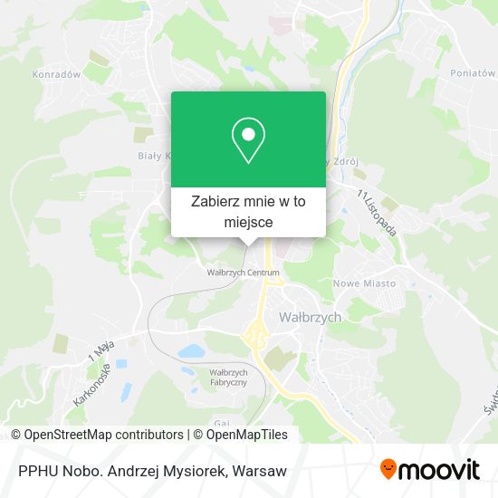 Mapa PPHU Nobo. Andrzej Mysiorek