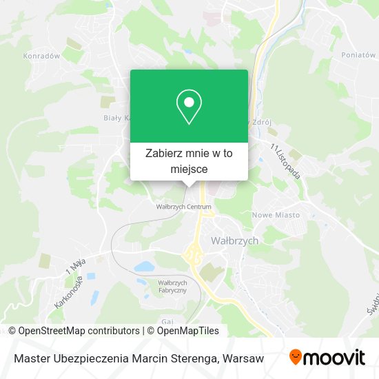 Mapa Master Ubezpieczenia Marcin Sterenga