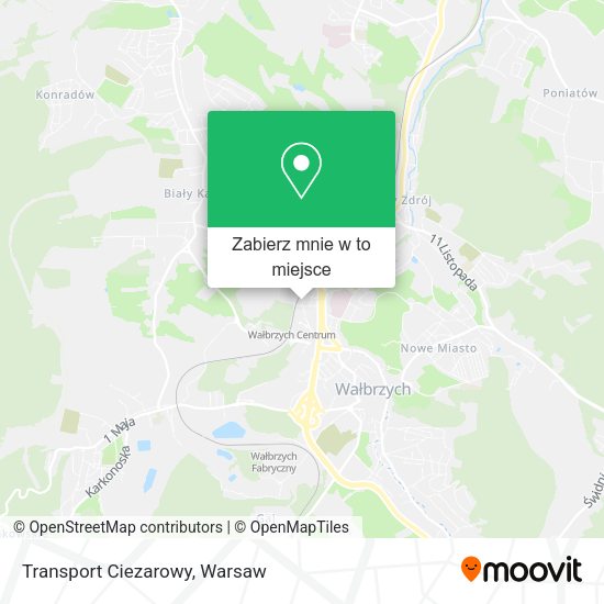 Mapa Transport Ciezarowy