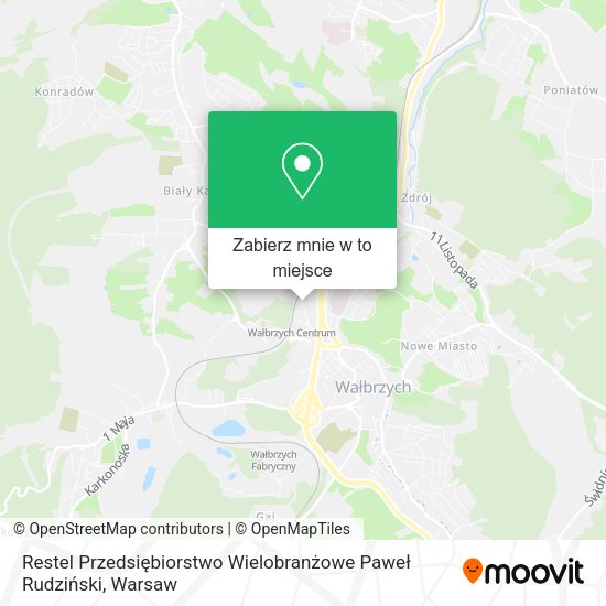 Mapa Restel Przedsiębiorstwo Wielobranżowe Paweł Rudziński