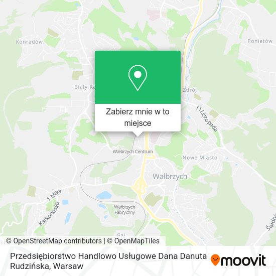 Mapa Przedsiębiorstwo Handlowo Usługowe Dana Danuta Rudzińska