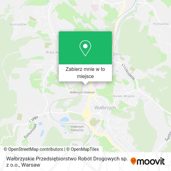 Mapa Wałbrzyskie Przedsiębiorstwo Robót Drogowych sp. z o.o.