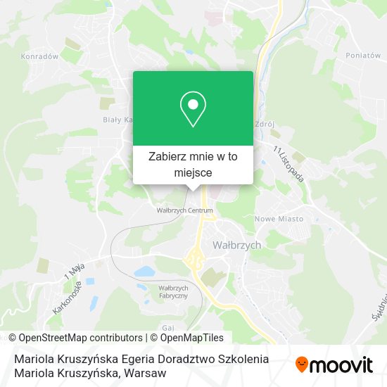 Mapa Mariola Kruszyńska Egeria Doradztwo Szkolenia Mariola Kruszyńska