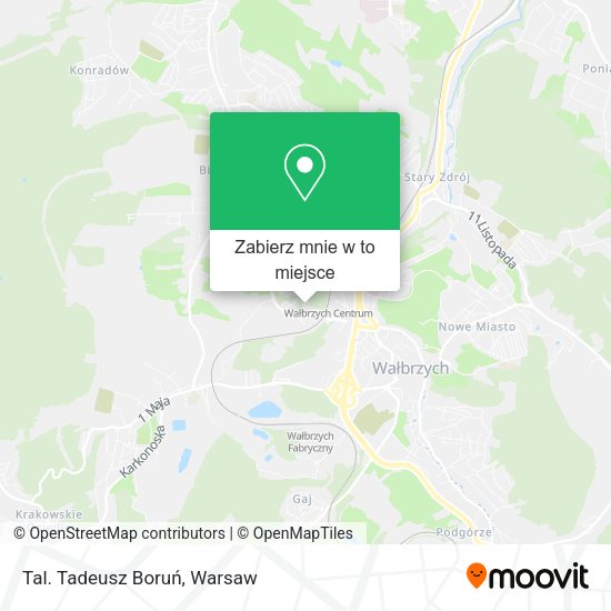 Mapa Tal. Tadeusz Boruń