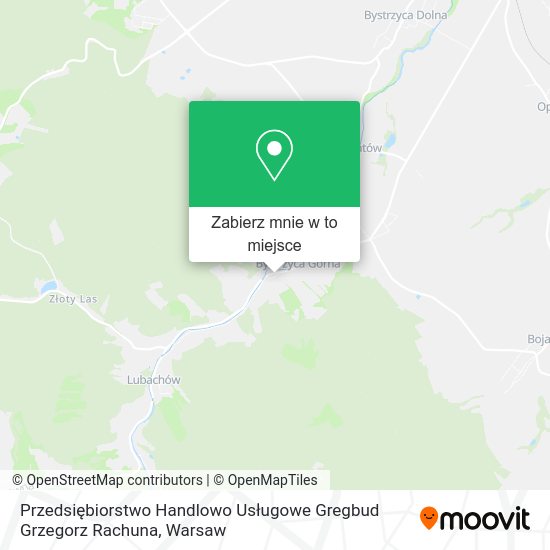 Mapa Przedsiębiorstwo Handlowo Usługowe Gregbud Grzegorz Rachuna