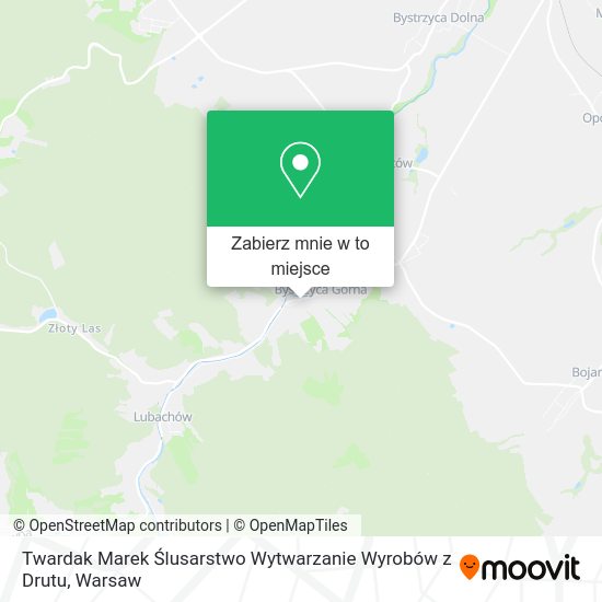 Mapa Twardak Marek Ślusarstwo Wytwarzanie Wyrobów z Drutu