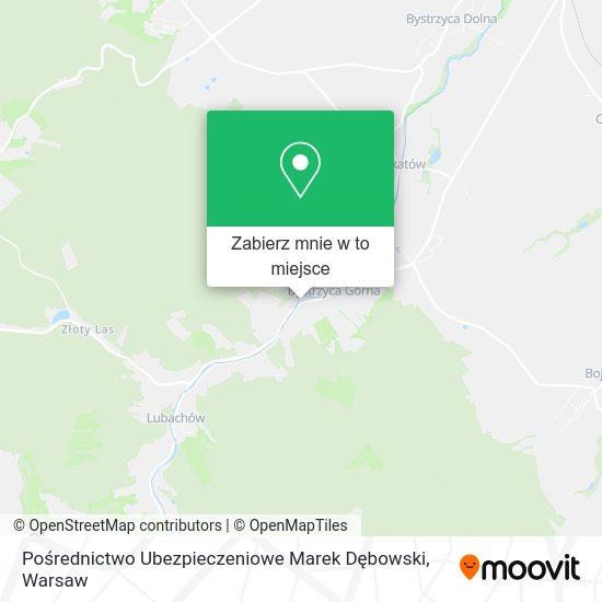 Mapa Pośrednictwo Ubezpieczeniowe Marek Dębowski