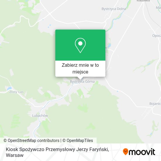 Mapa Kiosk Spożywczo Przemysłowy Jerzy Faryński