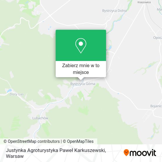 Mapa Justynka Agroturystyka Paweł Karkuszewski