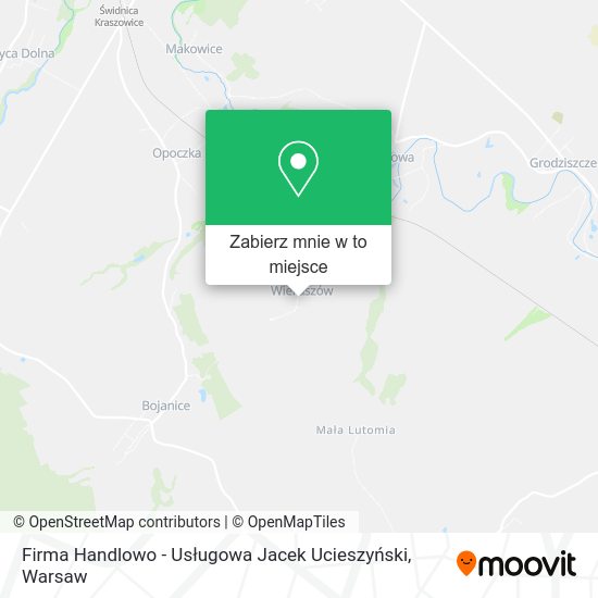 Mapa Firma Handlowo - Usługowa Jacek Ucieszyński