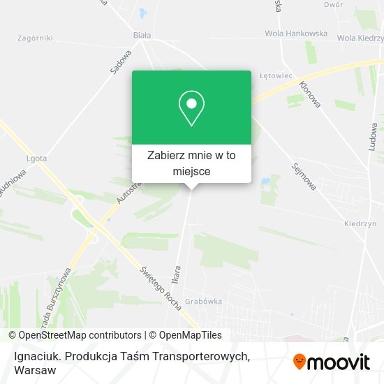 Mapa Ignaciuk. Produkcja Taśm Transporterowych