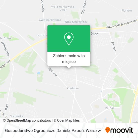 Mapa Gospodarstwo Ogrodnicze Daniela Papoń