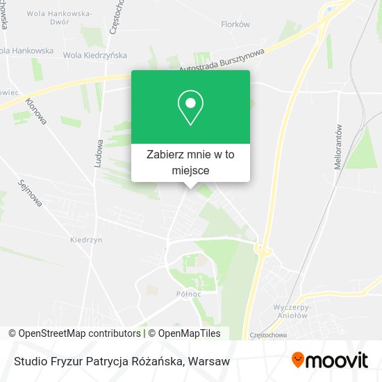 Mapa Studio Fryzur Patrycja Różańska