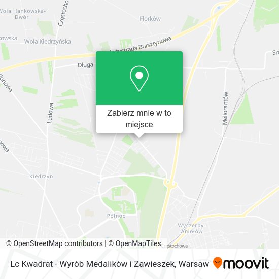 Mapa Lc Kwadrat - Wyrób Medalików i Zawieszek