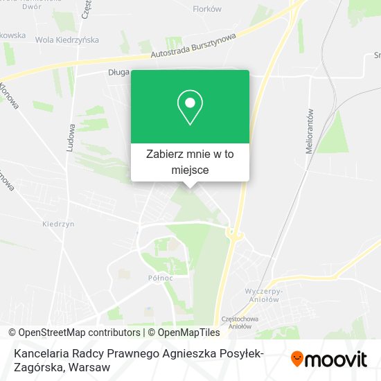 Mapa Kancelaria Radcy Prawnego Agnieszka Posyłek-Zagórska