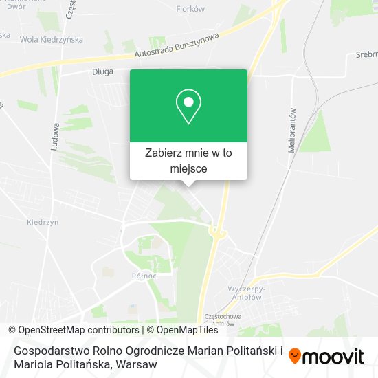 Mapa Gospodarstwo Rolno Ogrodnicze Marian Politański i Mariola Politańska