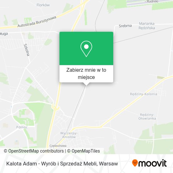 Mapa Kalota Adam - Wyrób i Sprzedaż Mebli