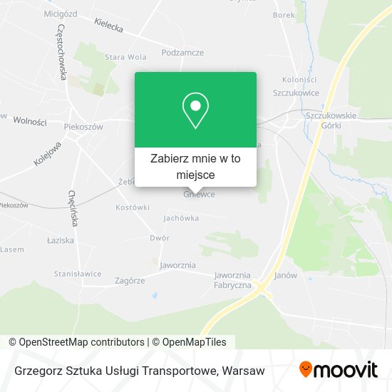 Mapa Grzegorz Sztuka Usługi Transportowe