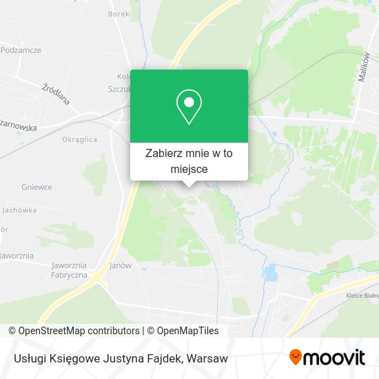 Mapa Usługi Księgowe Justyna Fajdek