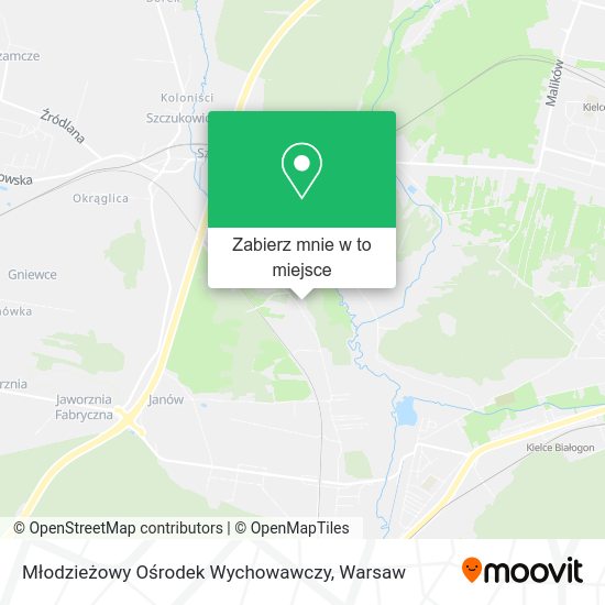 Mapa Młodzieżowy Ośrodek Wychowawczy