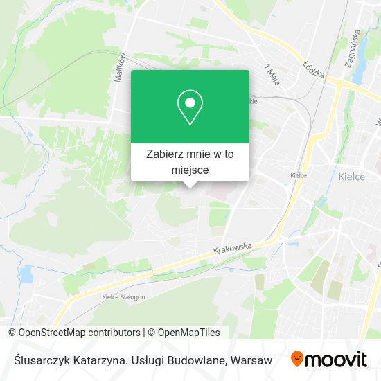 Mapa Ślusarczyk Katarzyna. Usługi Budowlane