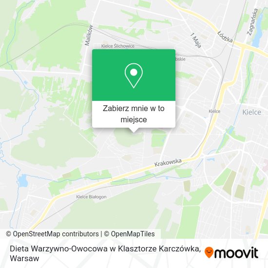 Mapa Dieta Warzywno-Owocowa w Klasztorze Karczówka