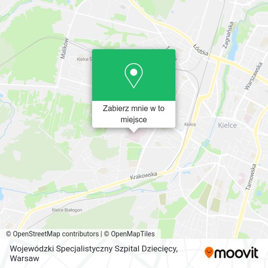 Mapa Wojewódzki Specjalistyczny Szpital Dziecięcy