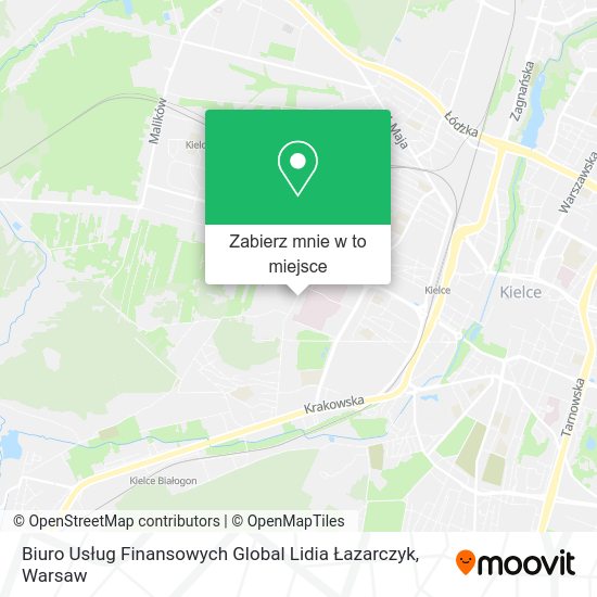 Mapa Biuro Usług Finansowych Global Lidia Łazarczyk