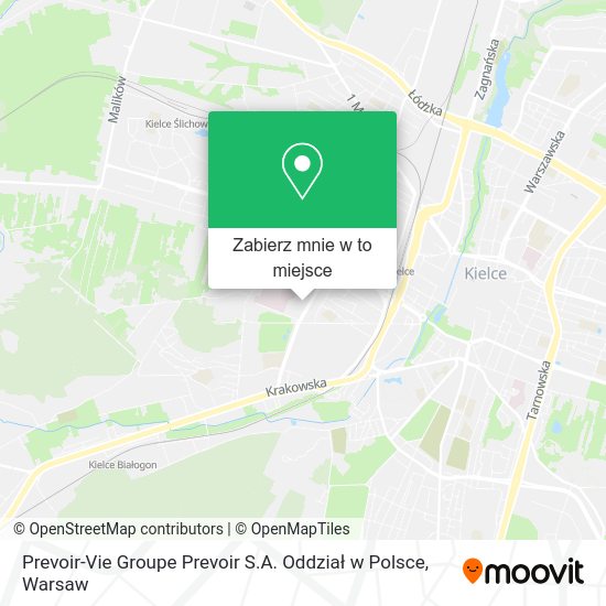 Mapa Prevoir-Vie Groupe Prevoir S.A. Oddział w Polsce