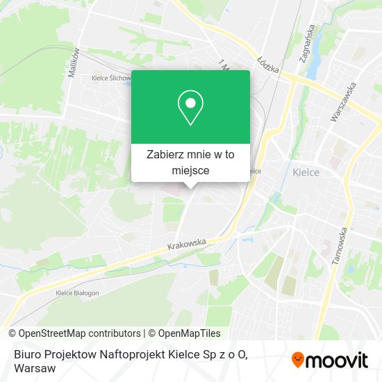 Mapa Biuro Projektow Naftoprojekt Kielce Sp z o O