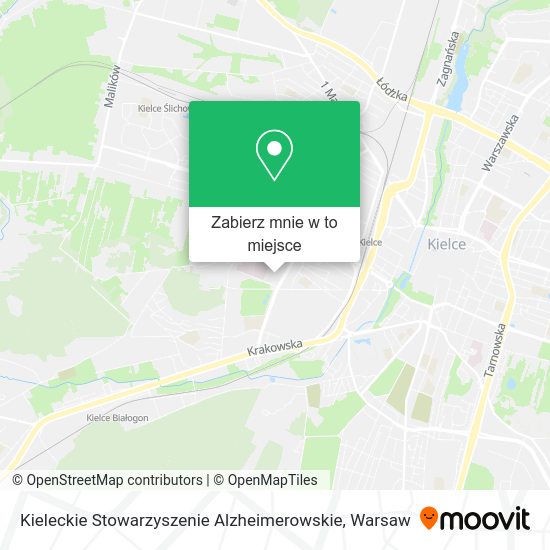 Mapa Kieleckie Stowarzyszenie Alzheimerowskie