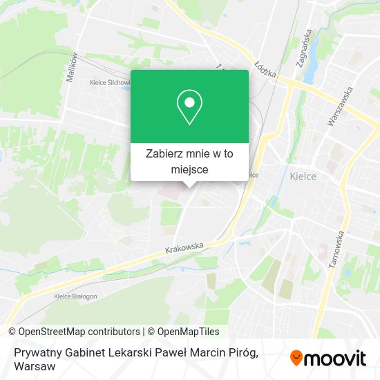 Mapa Prywatny Gabinet Lekarski Paweł Marcin Piróg