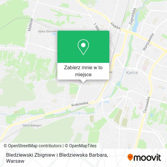 Mapa Bledziewski Zbigniew i Bledziewska Barbara