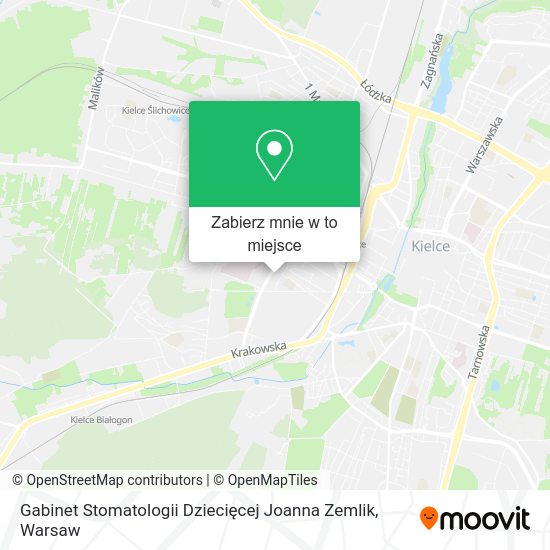 Mapa Gabinet Stomatologii Dziecięcej Joanna Zemlik