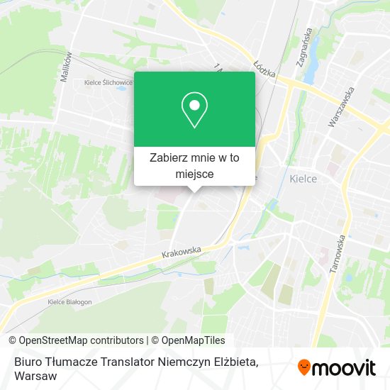 Mapa Biuro Tłumacze Translator Niemczyn Elżbieta